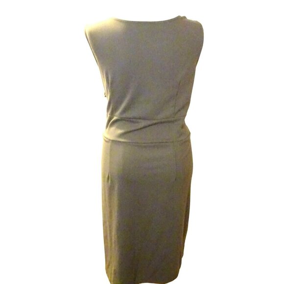 Avenue Taupe Sheath Dress Plus Size 22 24 Sleeveless Knee Length Business Casual - Picture 4 of 11